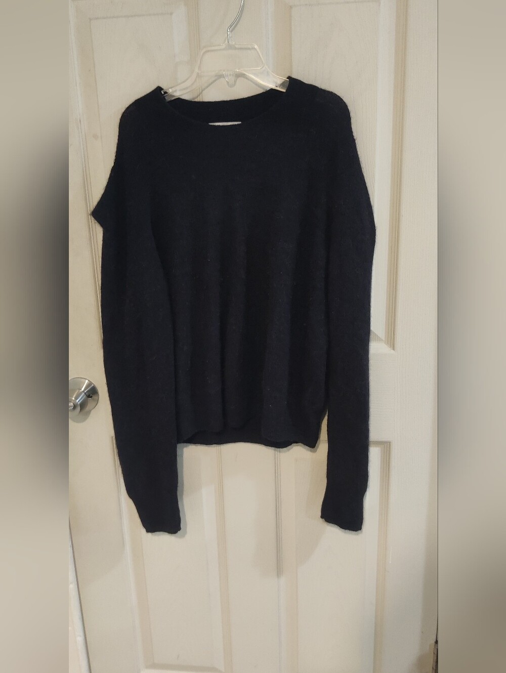 Madewell Charcoal Black Alpaca Blend Sweater Women's Size XL